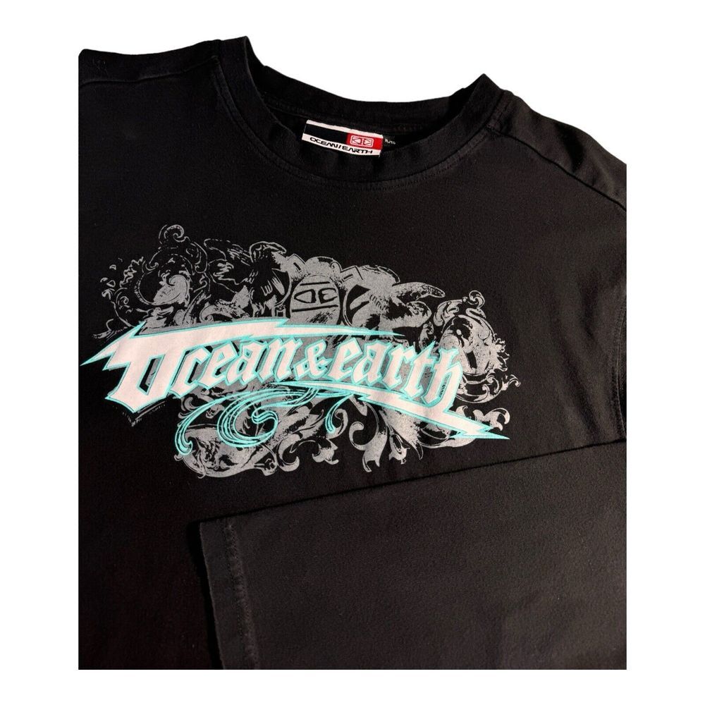 Ocean & Earth Long Sleeve Mens XL Surfs Up Australian Brand Graphic Long Tee